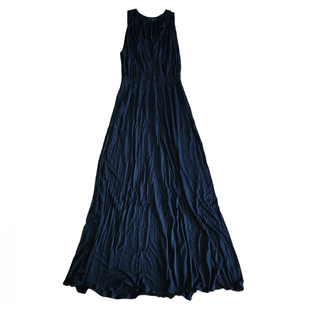 Theory Annemarie Black Sleeveless Maxi Dress P Small